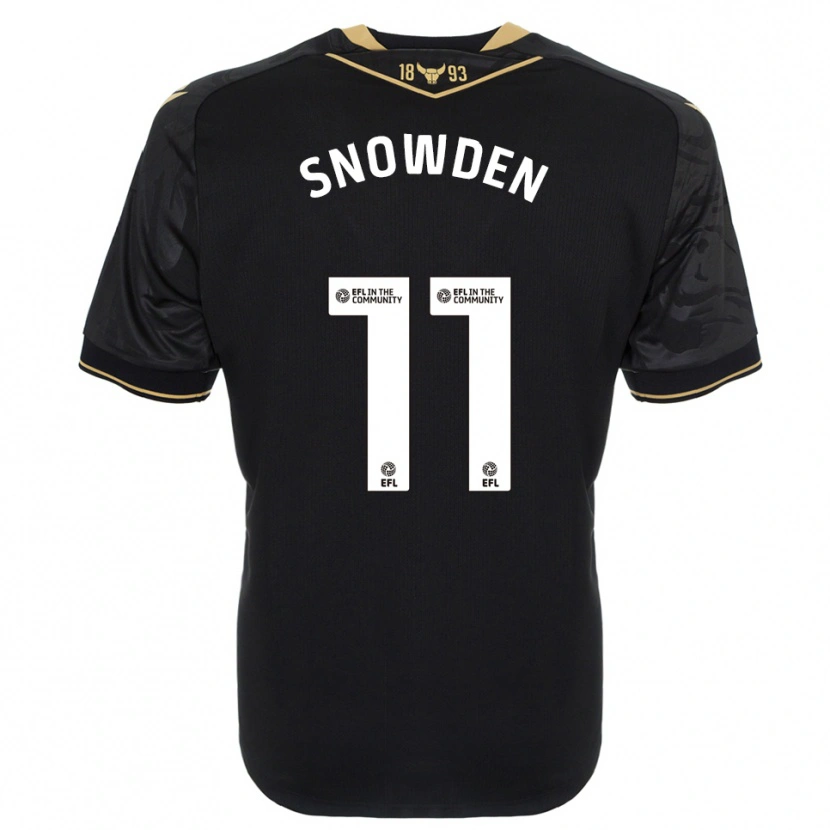 Danxen Men Leo Snowden #11 Black Gold Away Jersey 2025/26 T-Shirt