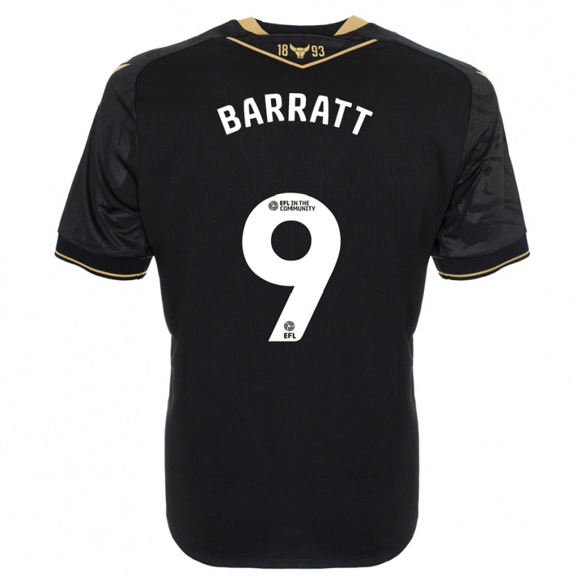 Danxen Men Zoe Barratt #9 Black Gold Away Jersey 2025/26 T-Shirt
