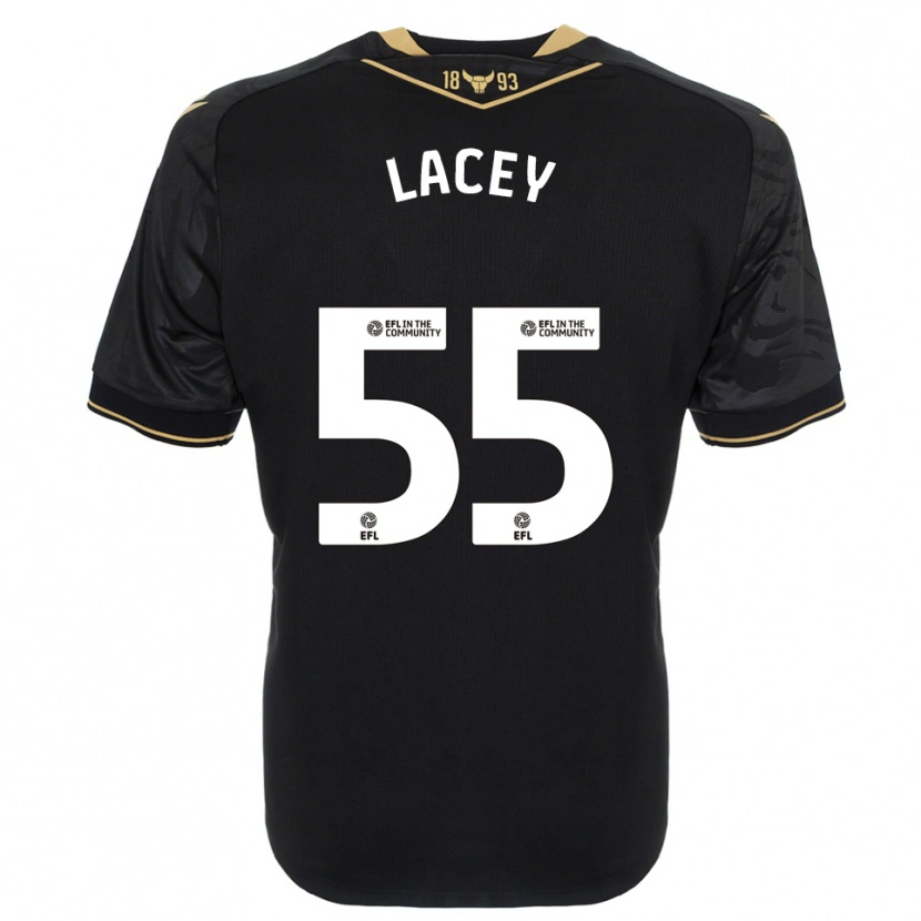 Danxen Men Aaron Lacey #55 Black Gold Away Jersey 2025/26 T-Shirt