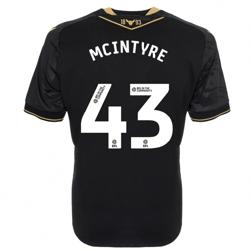 Danxen Men Richard Mcintyre #43 Black Gold Away Jersey 2025/26 T-Shirt