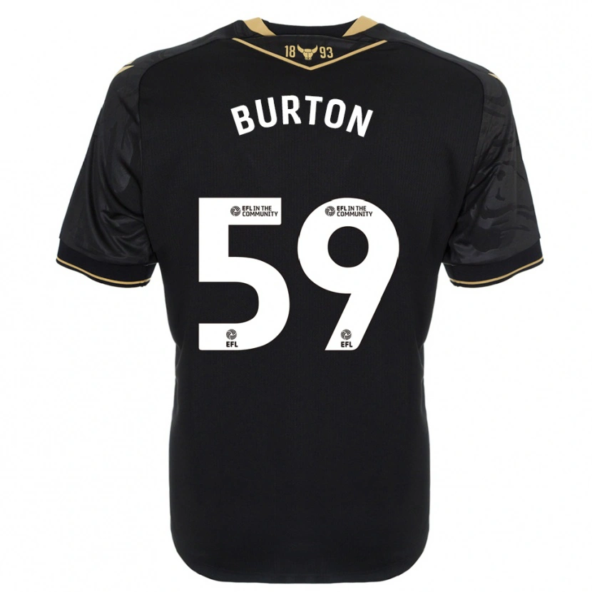 Danxen Men Kasway Burton #59 Black Gold Away Jersey 2025/26 T-Shirt