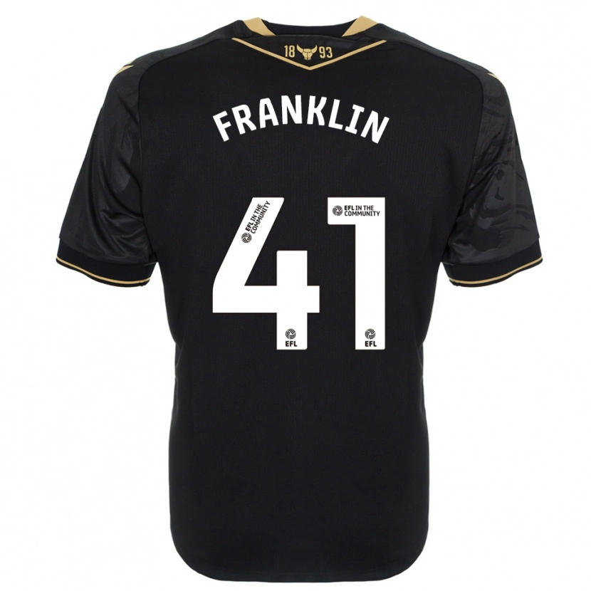 Danxen Men George Franklin #41 Black Gold Away Jersey 2025/26 T-Shirt