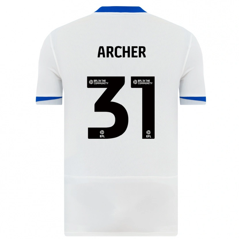 Danxen Men Jordan Archer #31 White Black Away Jersey 2025/26 T-Shirt