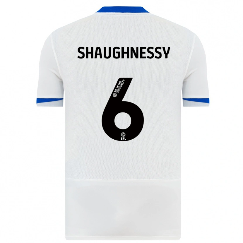 Danxen Men Conor Shaughnessy #6 White Black Away Jersey 2025/26 T-Shirt