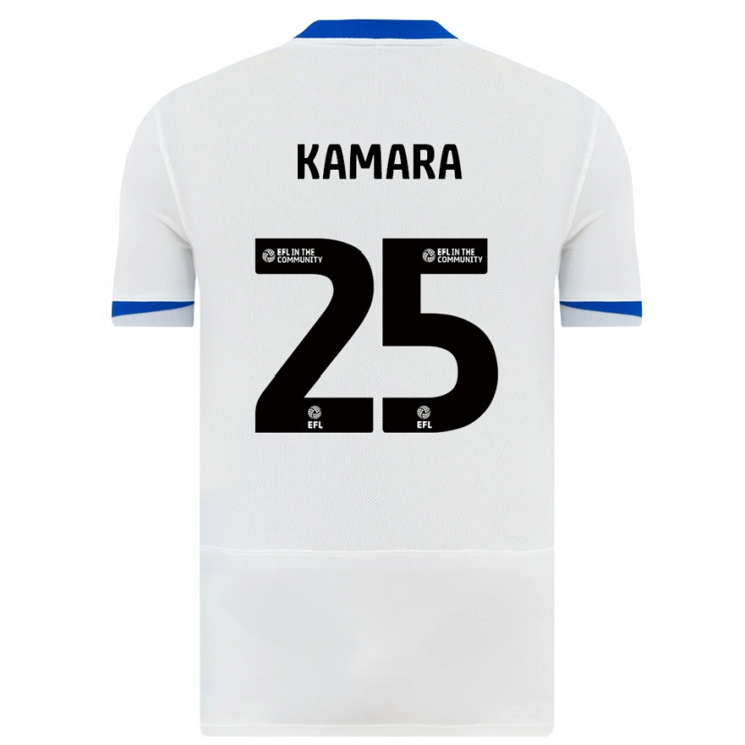 Danxen Men Abdoulaye Kamara #25 White Black Away Jersey 2025/26 T-Shirt