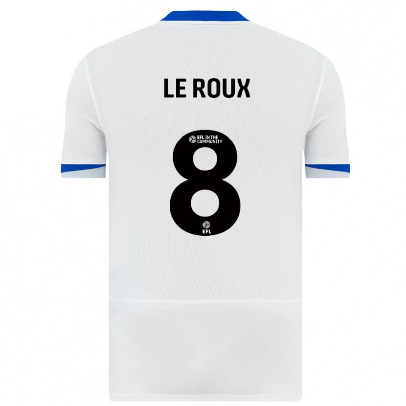 Danxen Men Luke Le Roux #8 White Black Away Jersey 2025/26 T-Shirt