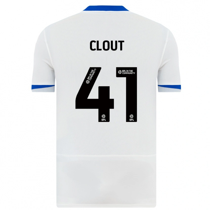 Danxen Men Harry Clout #41 White Black Away Jersey 2025/26 T-Shirt