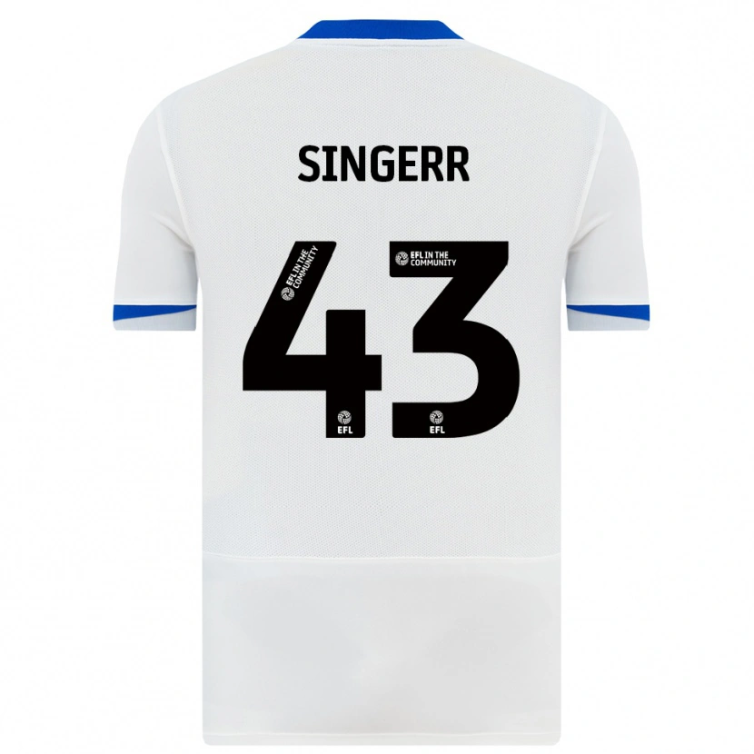 Danxen Men Olutayo Singerr #43 White Black Away Jersey 2025/26 T-Shirt