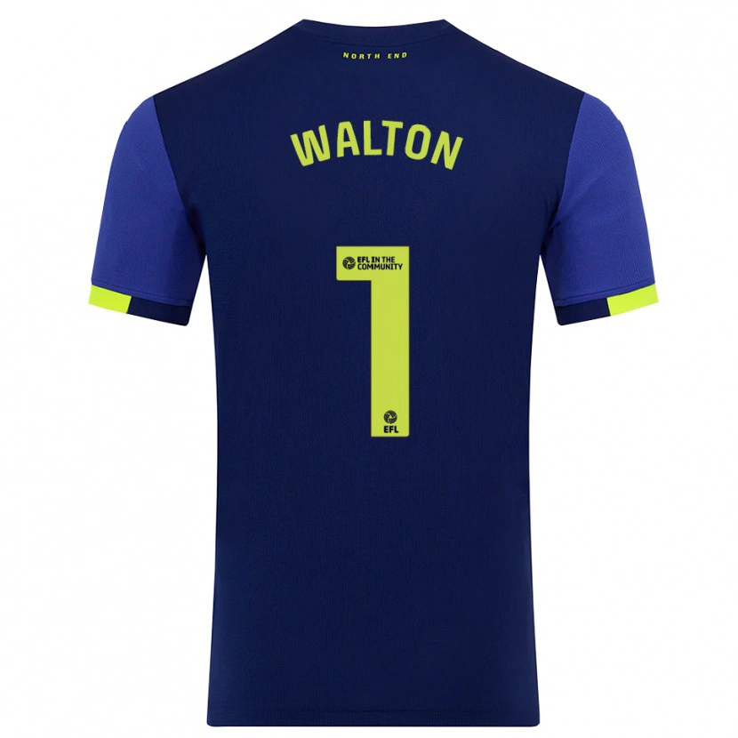 Danxen Men Jack Walton #1 Navy Yellow Away Jersey 2025/26 T-Shirt