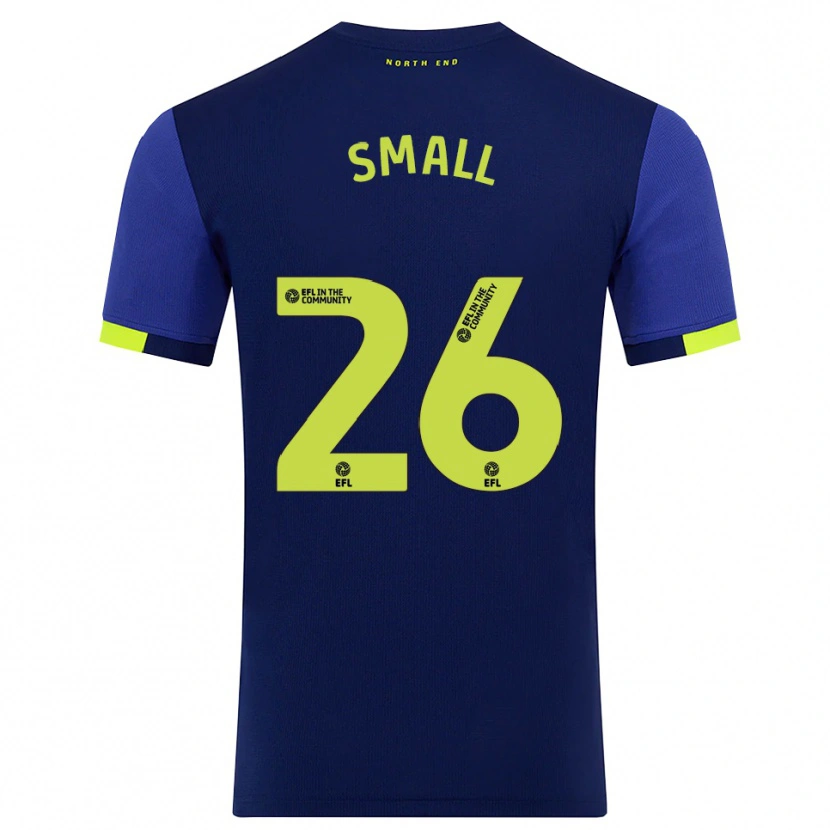 Danxen Men Thierry Small #26 Navy Yellow Away Jersey 2025/26 T-Shirt