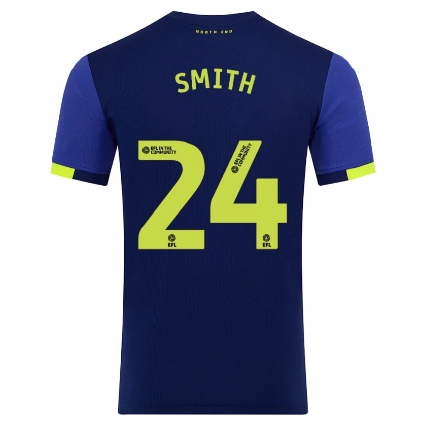 Danxen Men Michael Smith #24 Navy Yellow Away Jersey 2025/26 T-Shirt