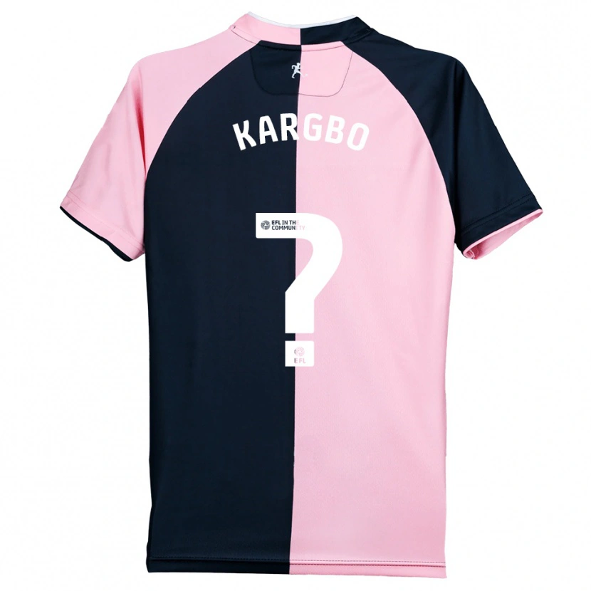 Danxen Men Hamzad Kargbo #0 Pink Black Away Jersey 2025/26 T-Shirt