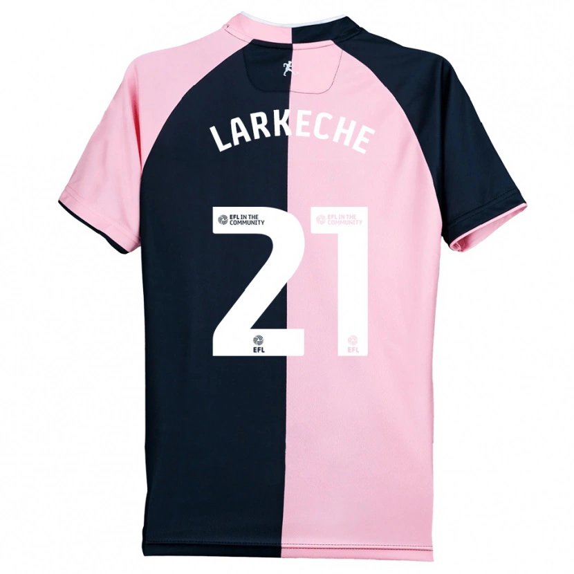 Danxen Men Ziyad Larkeche #21 Pink Black Away Jersey 2025/26 T-Shirt