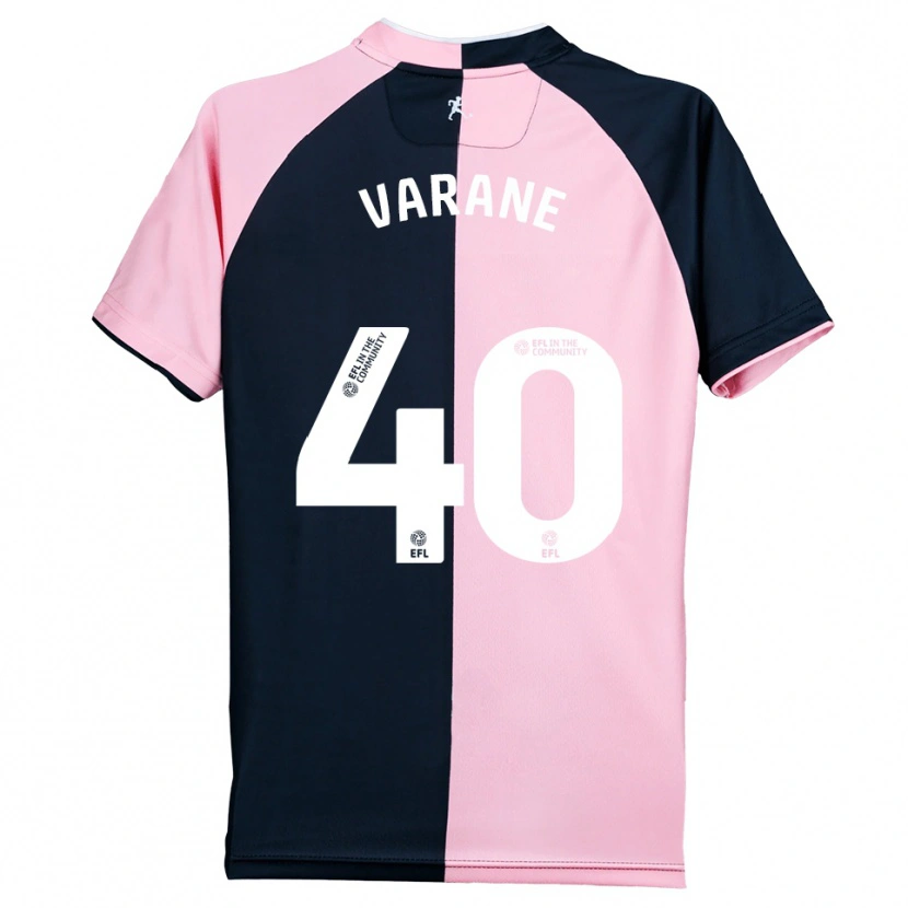 Danxen Men Jonathan Varane #40 Pink Black Away Jersey 2025/26 T-Shirt