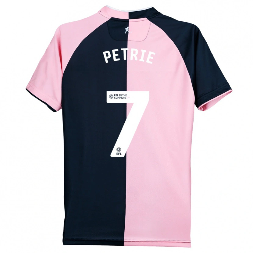 Danxen Men Kieran Petrie #7 Pink Black Away Jersey 2025/26 T-Shirt