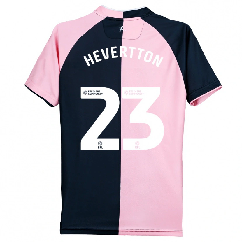 Danxen Men Hevertton #23 Pink Black Away Jersey 2025/26 T-Shirt