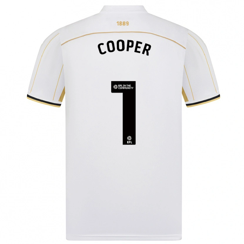 Danxen Men Michael Cooper #1 White Gold Away Jersey 2025/26 T-Shirt