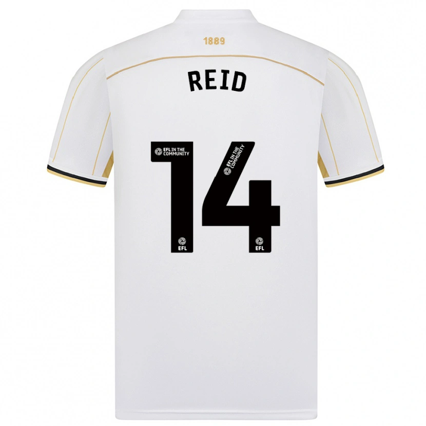 Danxen Men Aaron Reid #14 White Gold Away Jersey 2025/26 T-Shirt