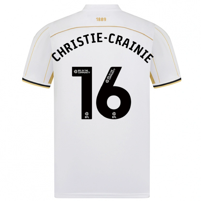 Danxen Men Archie Christie-Crainie #16 White Gold Away Jersey 2025/26 T-Shirt