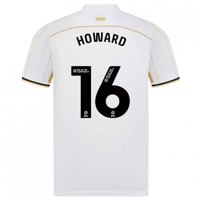 Danxen Men Theo Howard #16 White Gold Away Jersey 2025/26 T-Shirt
