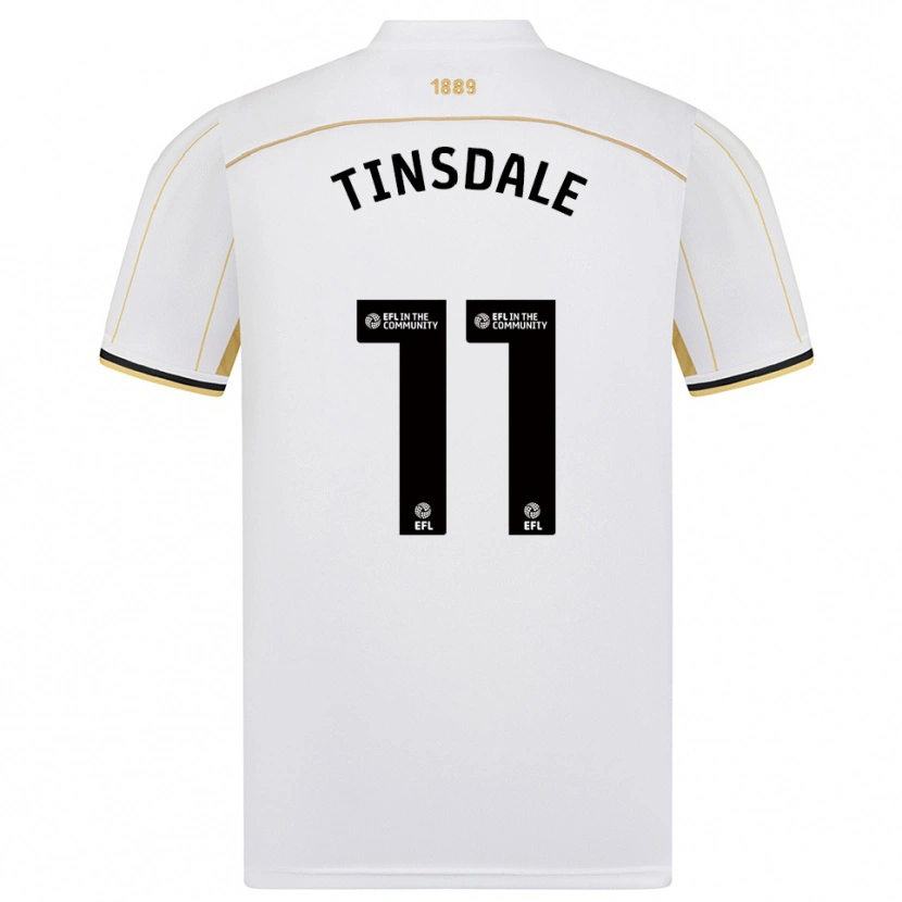 Danxen Men Jay Tinsdale #11 White Gold Away Jersey 2025/26 T-Shirt