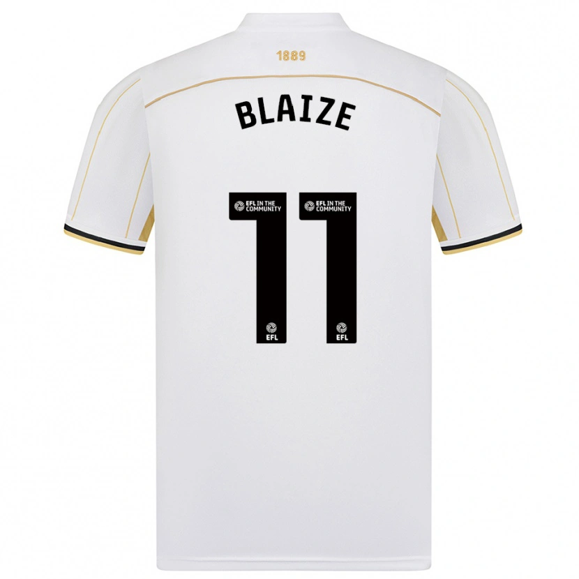 Danxen Men Jackson Blaize #11 White Gold Away Jersey 2025/26 T-Shirt