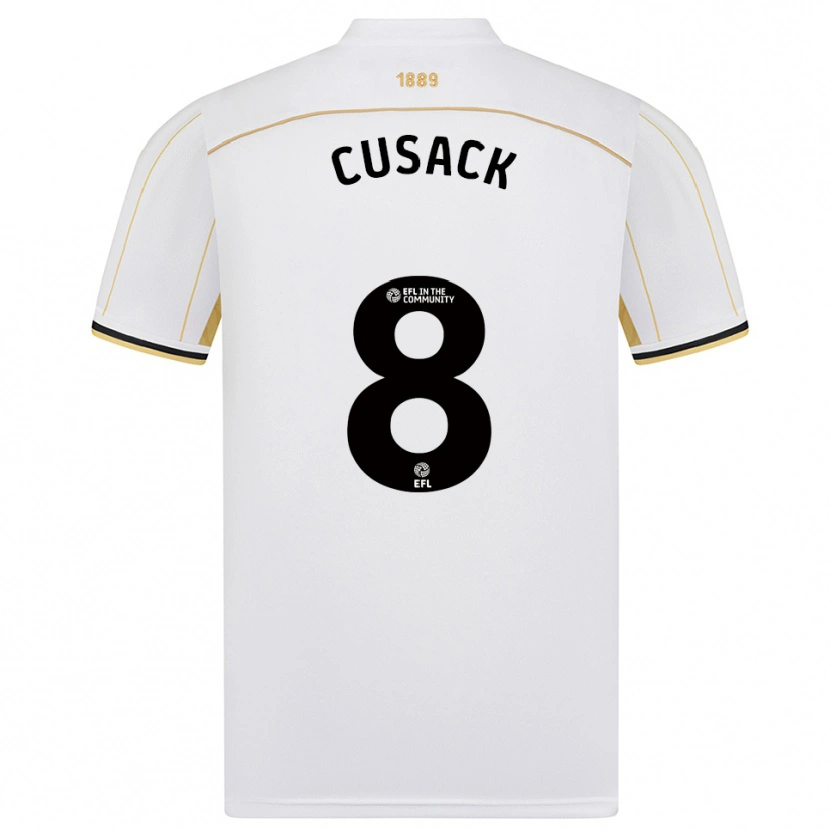 Danxen Men Maddy Cusack † #8 White Gold Away Jersey 2025/26 T-Shirt