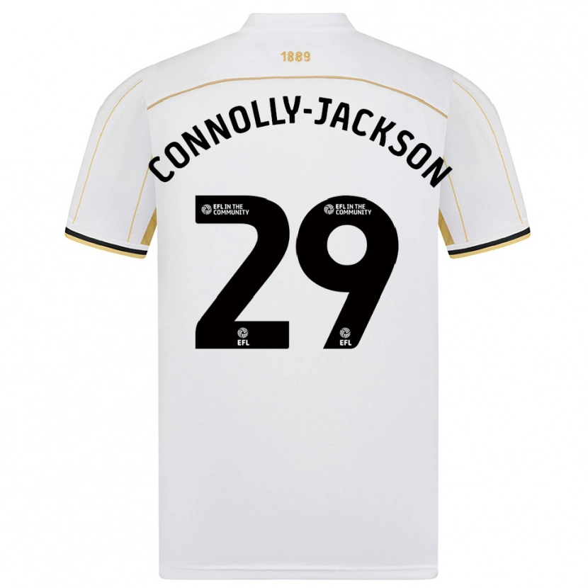 Danxen Men Fallon Connolly-Jackson #29 White Gold Away Jersey 2025/26 T-Shirt