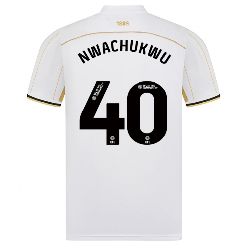 Danxen Men Christian Nwachukwu #40 White Gold Away Jersey 2025/26 T-Shirt