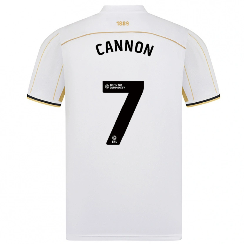 Danxen Men Tom Cannon #7 White Gold Away Jersey 2025/26 T-Shirt