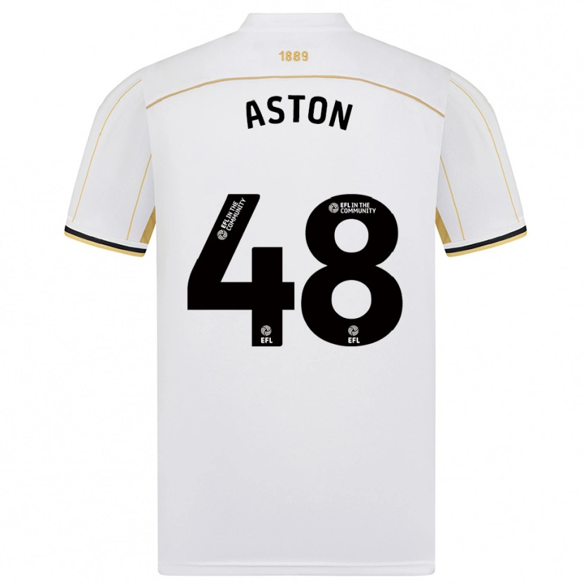 Danxen Men Sam Aston #48 White Gold Away Jersey 2025/26 T-Shirt