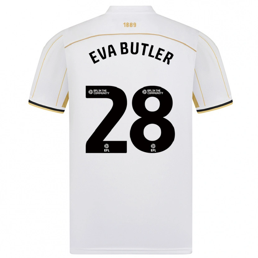 Danxen Men Eva Butler #28 White Gold Away Jersey 2025/26 T-Shirt