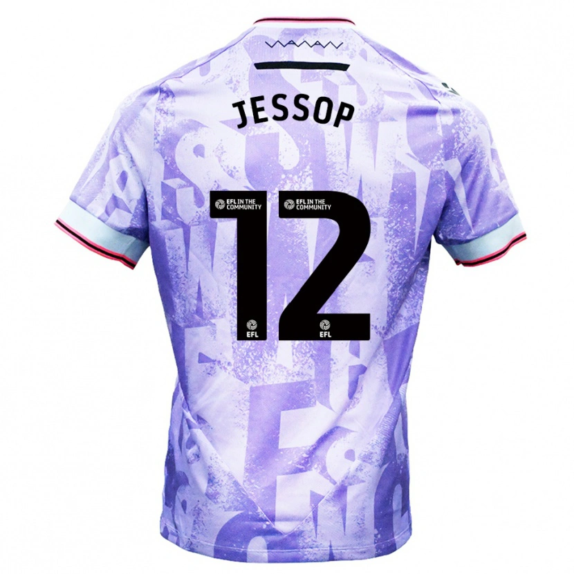 Danxen Men Jacob Jessop #12 Lilac White Away Jersey 2025/26 T-Shirt