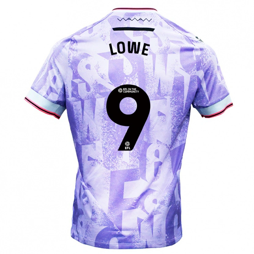 Danxen Men Jamal Lowe #9 Lilac White Away Jersey 2025/26 T-Shirt