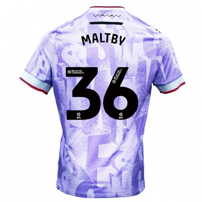 Danxen Men Mackenzie Maltby #36 Lilac White Away Jersey 2025/26 T-Shirt