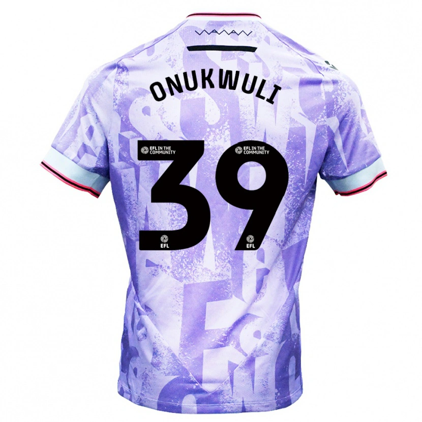 Danxen Men Favour Onukwuli #39 Lilac White Away Jersey 2025/26 T-Shirt