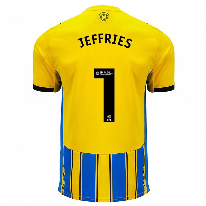 Danxen Men Josh Jeffries #1 Blue Yellow Away Jersey 2025/26 T-Shirt