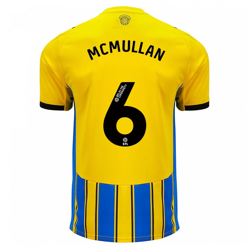 Danxen Men Korban Mcmullan #6 Blue Yellow Away Jersey 2025/26 T-Shirt