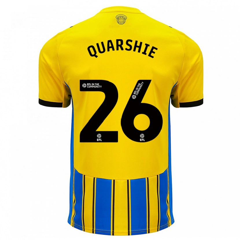 Danxen Men Joshua Quarshie #26 Blue Yellow Away Jersey 2025/26 T-Shirt