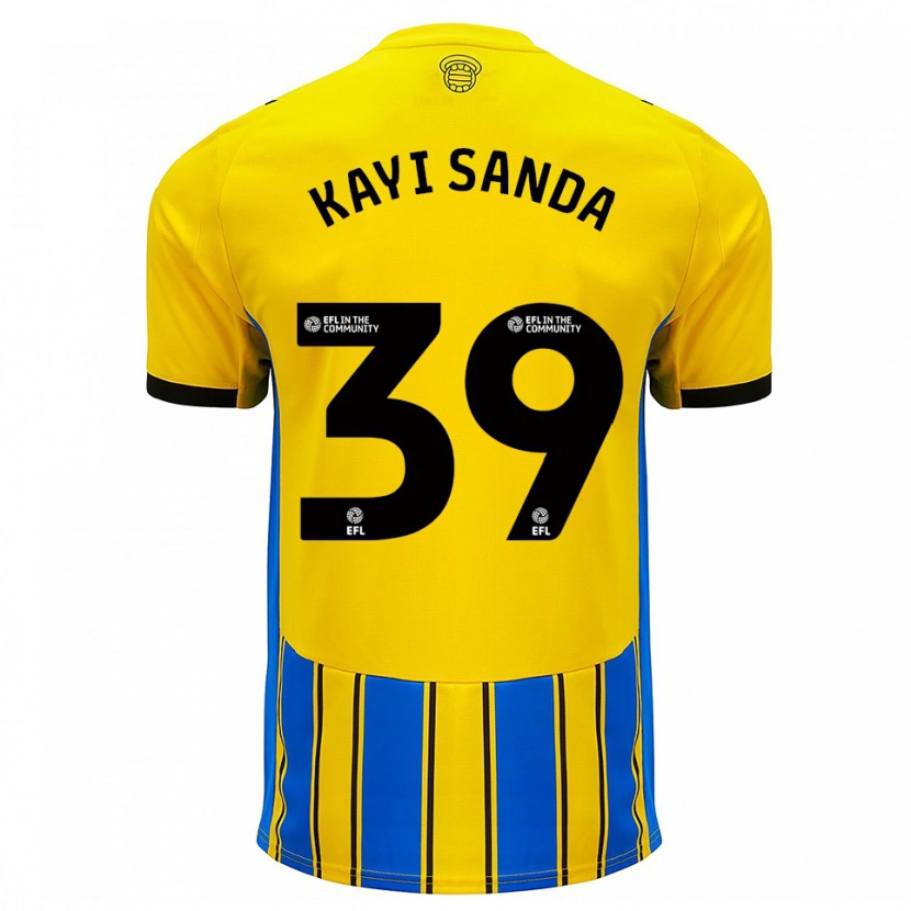 Danxen Men Joachim Kayi Sanda #39 Blue Yellow Away Jersey 2025/26 T-Shirt