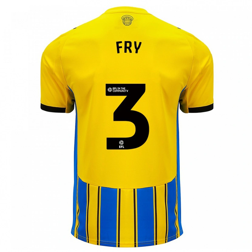 Danxen Men Max Fry #3 Blue Yellow Away Jersey 2025/26 T-Shirt
