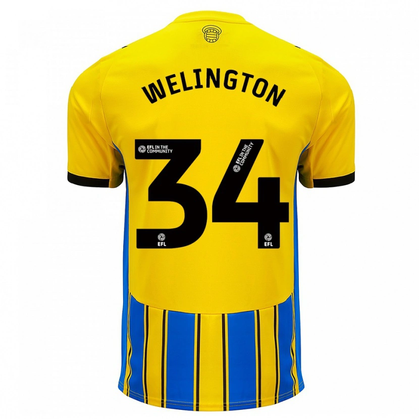 Danxen Men Welington #34 Blue Yellow Away Jersey 2025/26 T-Shirt