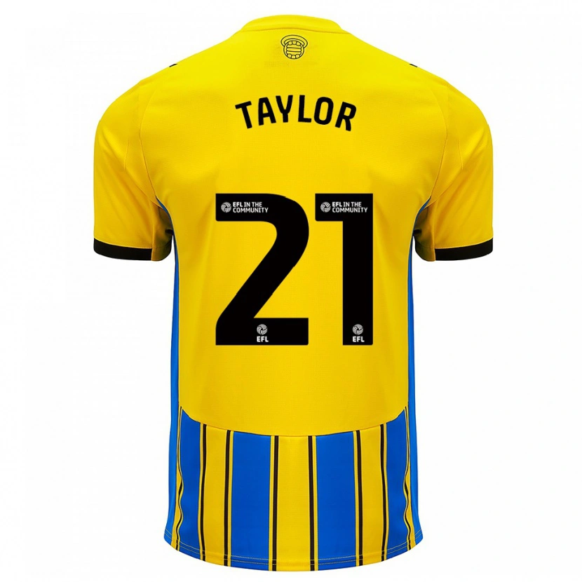 Danxen Men Charlie Taylor #21 Blue Yellow Away Jersey 2025/26 T-Shirt