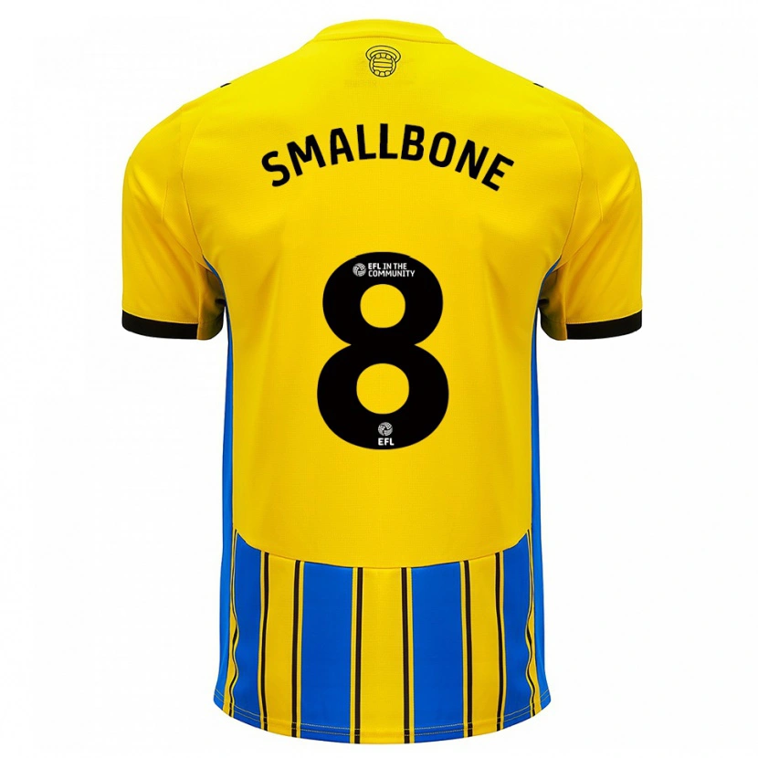 Danxen Men Will Smallbone #8 Blue Yellow Away Jersey 2025/26 T-Shirt
