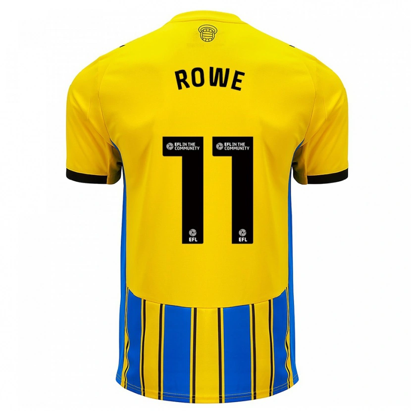 Danxen Men Rachel Rowe #11 Blue Yellow Away Jersey 2025/26 T-Shirt