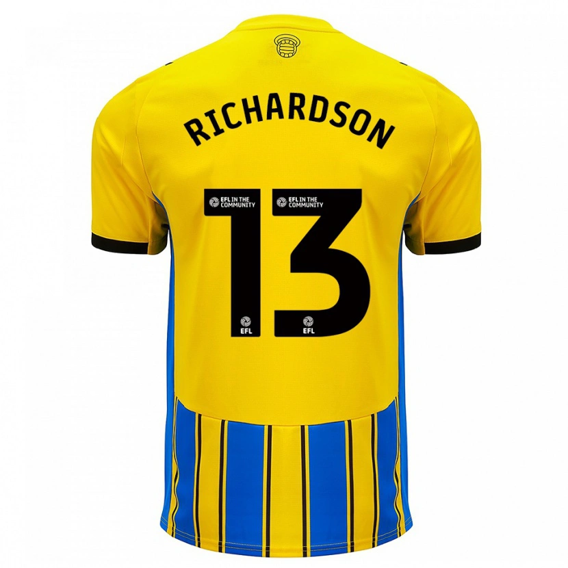 Danxen Men Cale Richardson #13 Blue Yellow Away Jersey 2025/26 T-Shirt