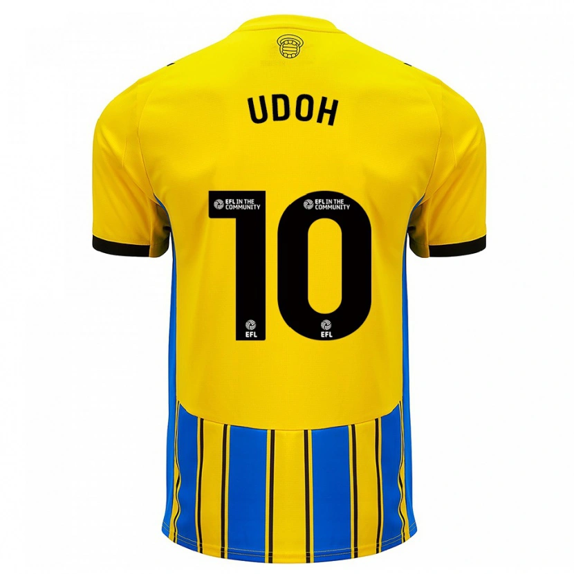 Danxen Men Victor Udoh #10 Blue Yellow Away Jersey 2025/26 T-Shirt