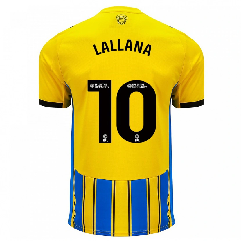Danxen Men Adam Lallana #10 Blue Yellow Away Jersey 2025/26 T-Shirt