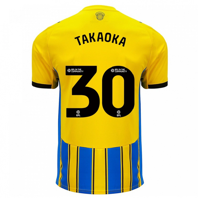 Danxen Men Rento Takaoka #30 Blue Yellow Away Jersey 2025/26 T-Shirt