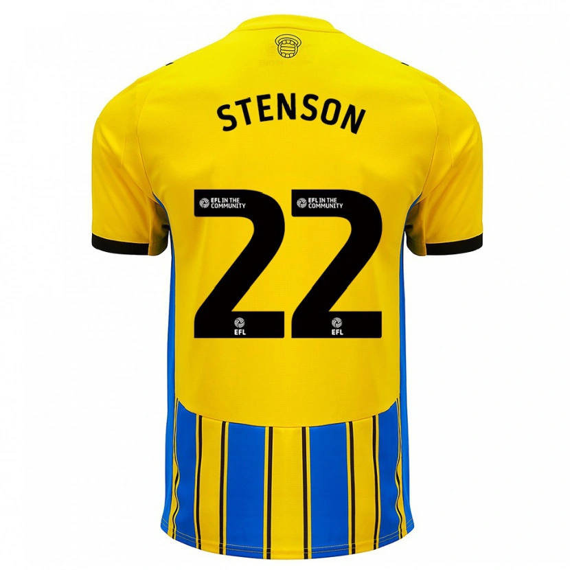 Danxen Men Fran Stenson #22 Blue Yellow Away Jersey 2025/26 T-Shirt